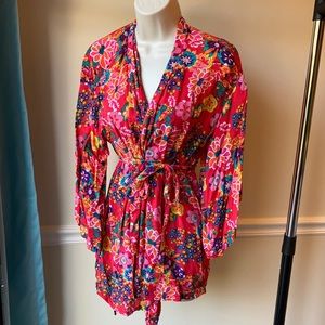 Like New XS Colorful Josie Short Robe